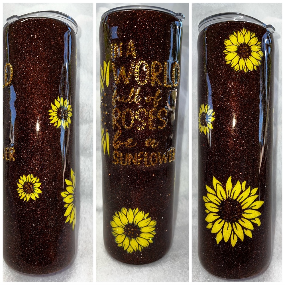 SunFlower 30oz Hot/Cold stainless steel cup